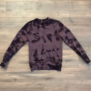 Lululemon || Purple Tie Dye Scuba Crew Neck